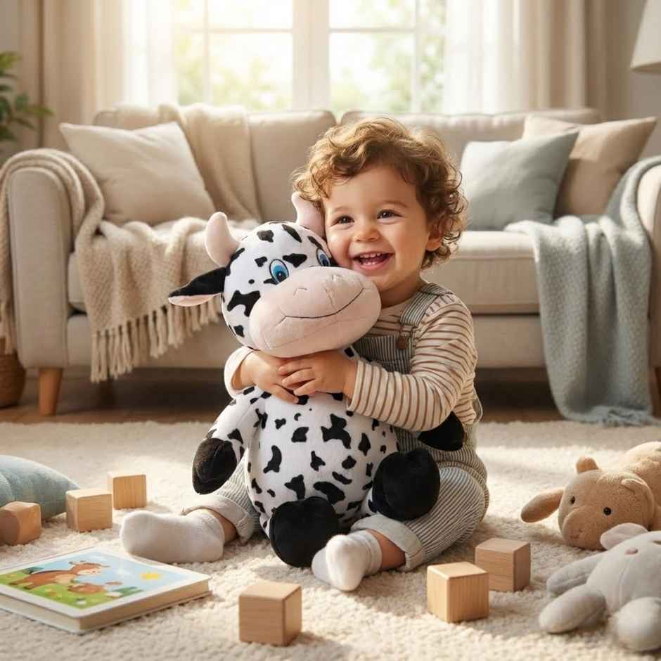 Toytales Cow Soft Toy | Birthday Gift | Plushie Stuffed Toys | Gift For Kids
