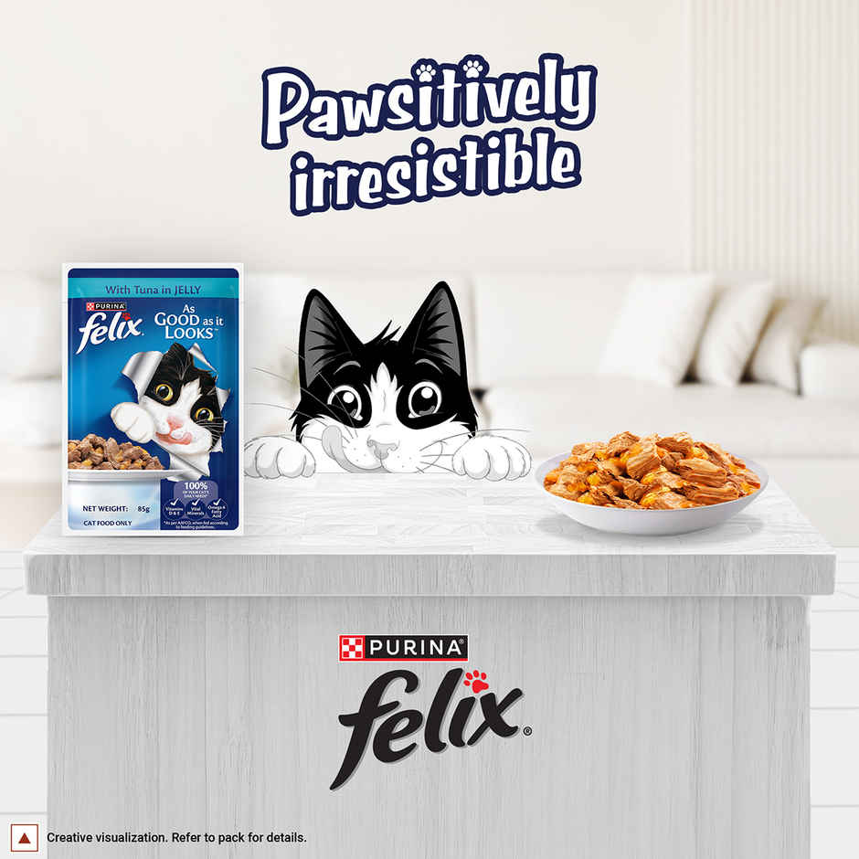 Felix Tuna Jelly Wet Cat Food Adult | Complete & Balanced