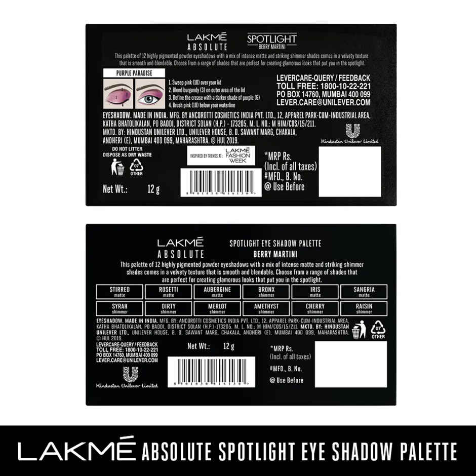 Lakme Spotlight Eye Shadow Palette | Smokin Glam