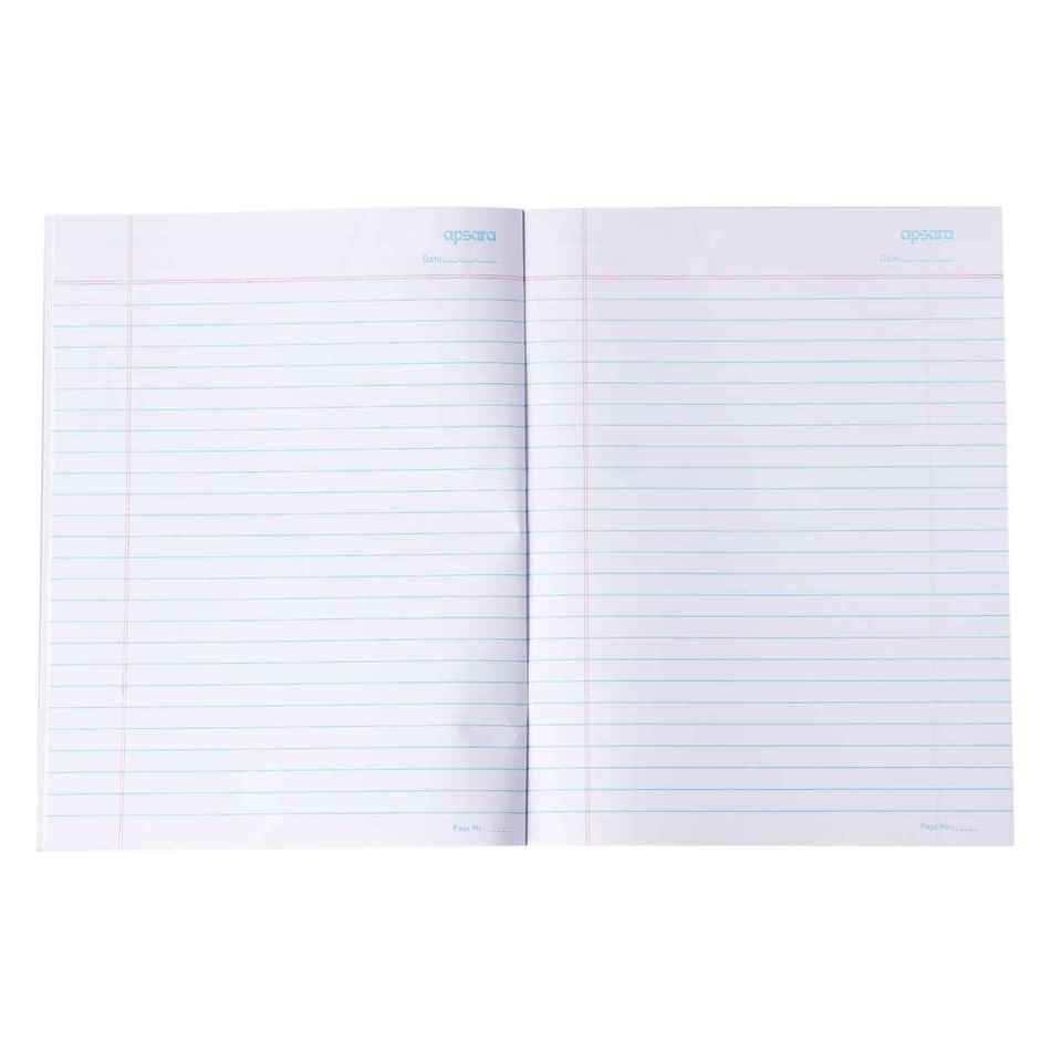Apsara A4 Longbook Single Line Gsm 56 (29.7 x 21 cm, 140 Pages, Assorted Design)