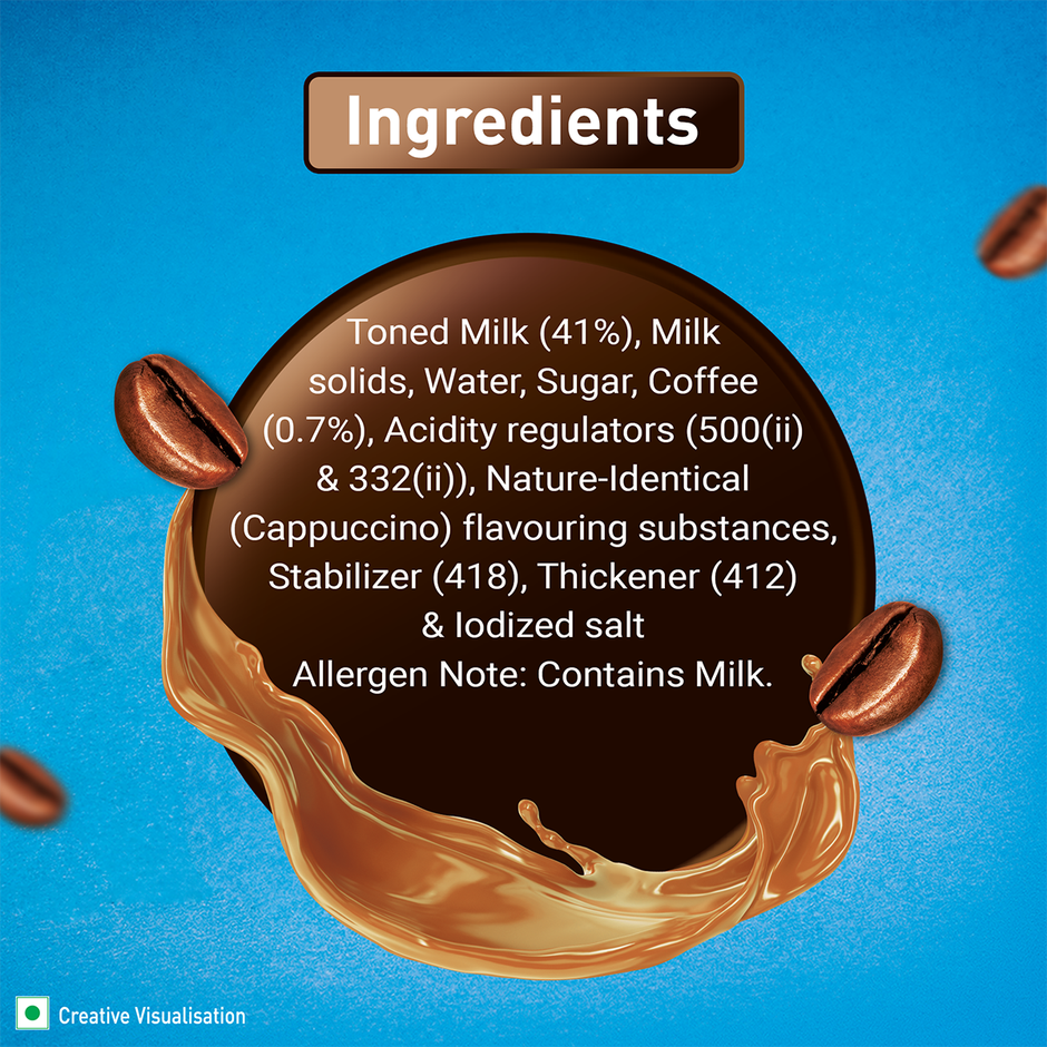 Nescafe Ready To Drink Coffee Flavoured Milk Intense Cafe Cappucino Cold Coffee Combo