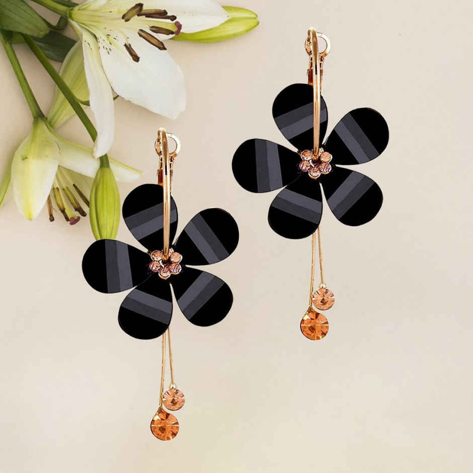 YouBella Stylish Party Wear Jewellery Gold Plated Drop Earrings for Women (YBEAR - 31192)