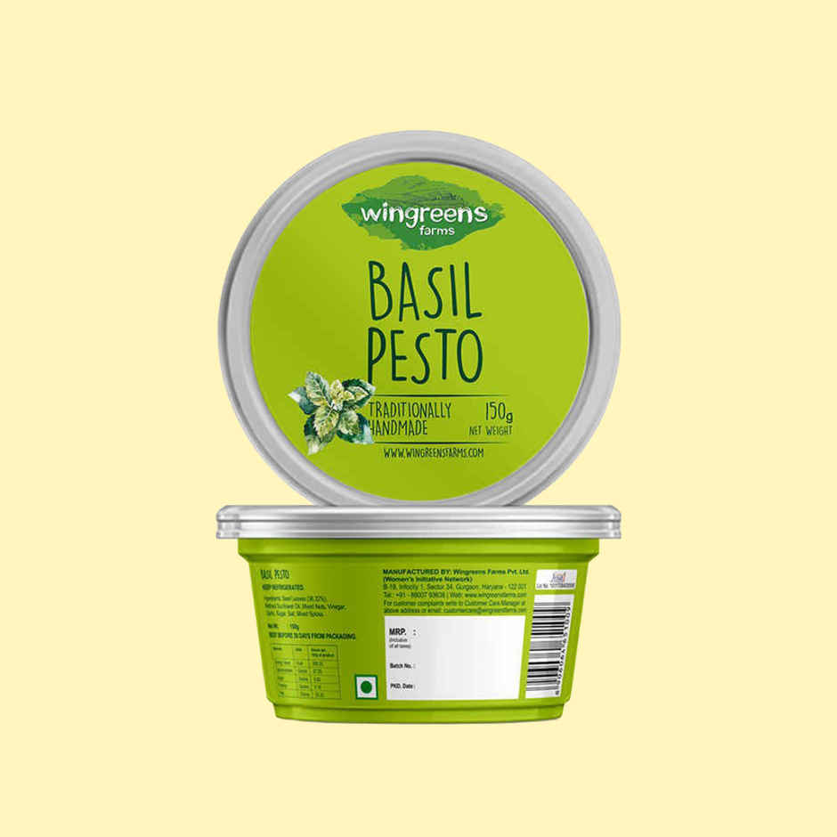 Wingreens Farms Basil Pesto | Pesto Sauce | Pesto Dip