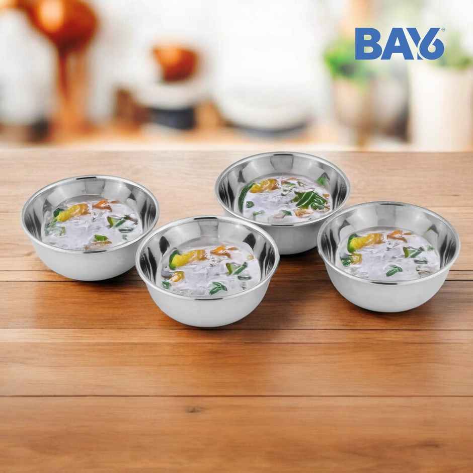 BAY6 Steel Mukta Vati / Bowl 5 Inch - (4pc)