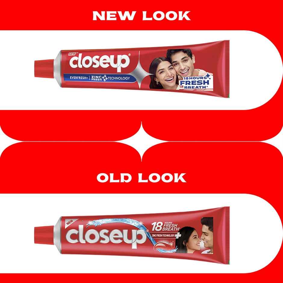 Closeup Toothpaste | Long lasting 18 Hours Of Fresh Breath & White Teeth