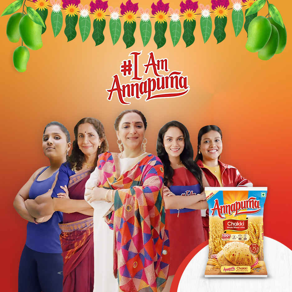 Annapurna Chakki Whole Wheat Atta/ Pure Whole Wheat, No Maida