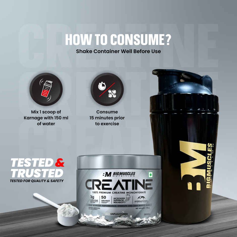 Big Muscles Nutrition Creatine | Pure Creatine Monohydrate