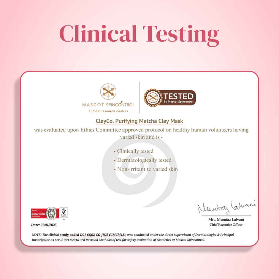 Clayco Purifying Matcha Clay Mask