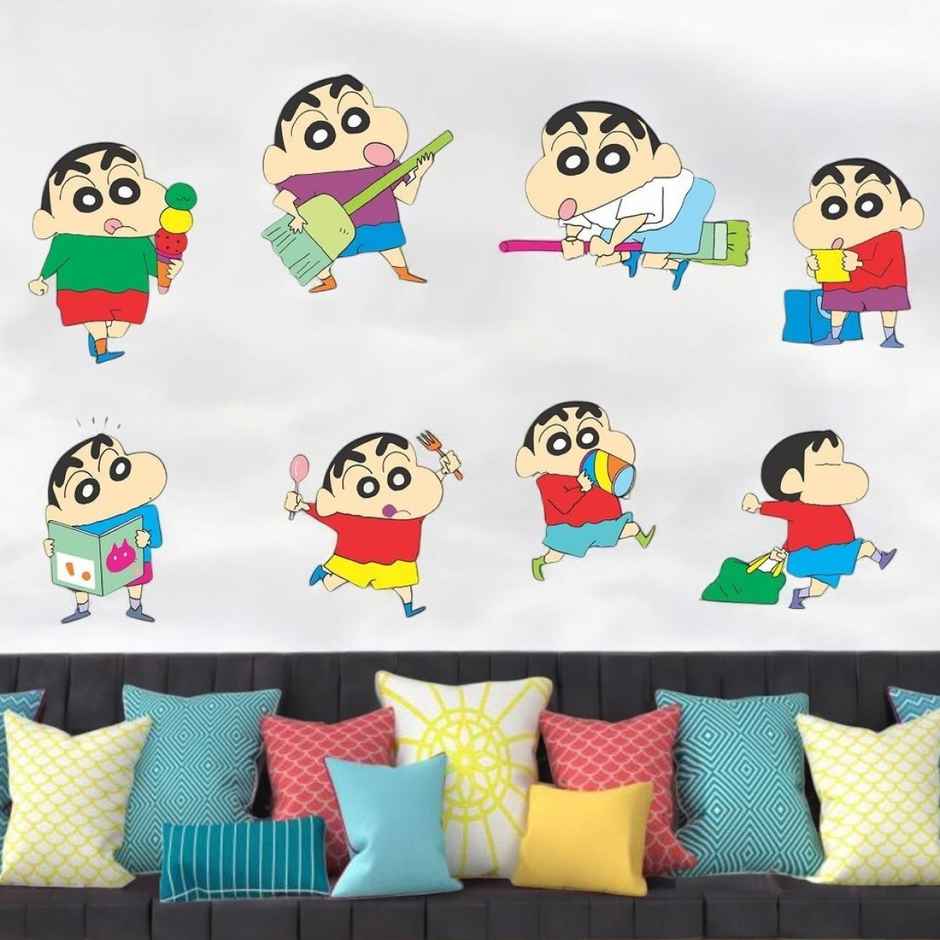 Wollzo 80 cm shinchan Removable Sticker