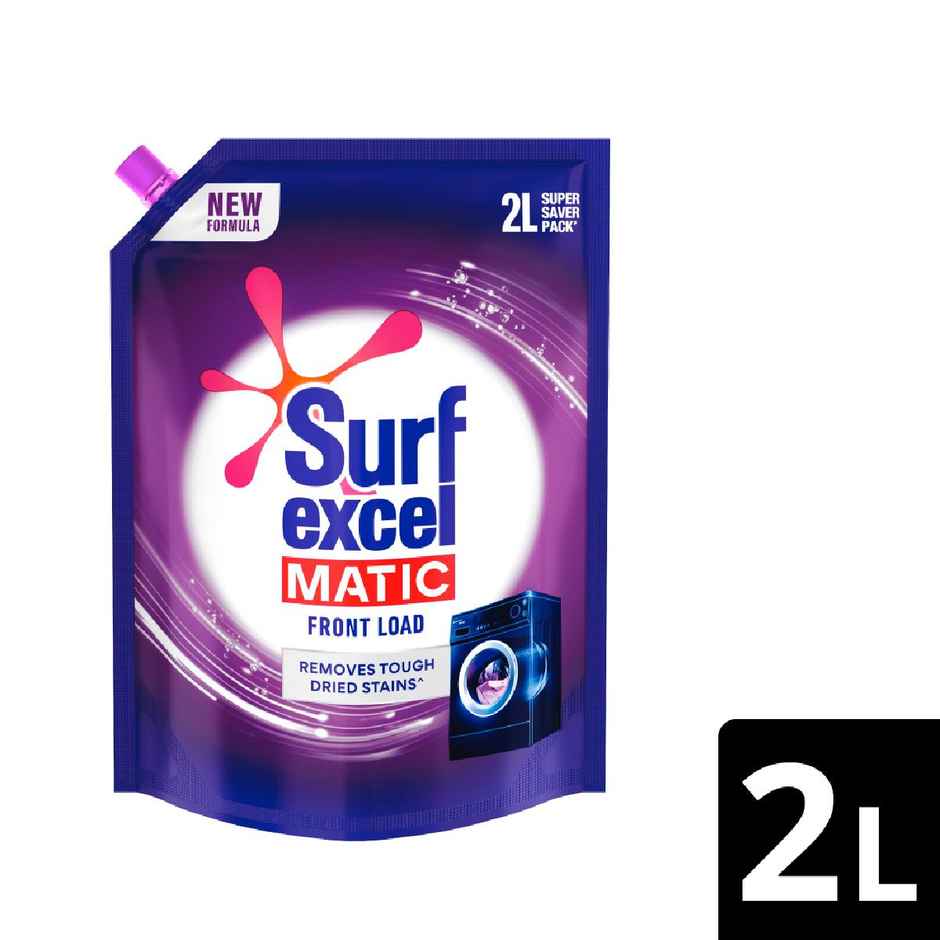 Surf Excel Matic Front Load Detergent Liquid Refill | Tough Dried Stain Removal