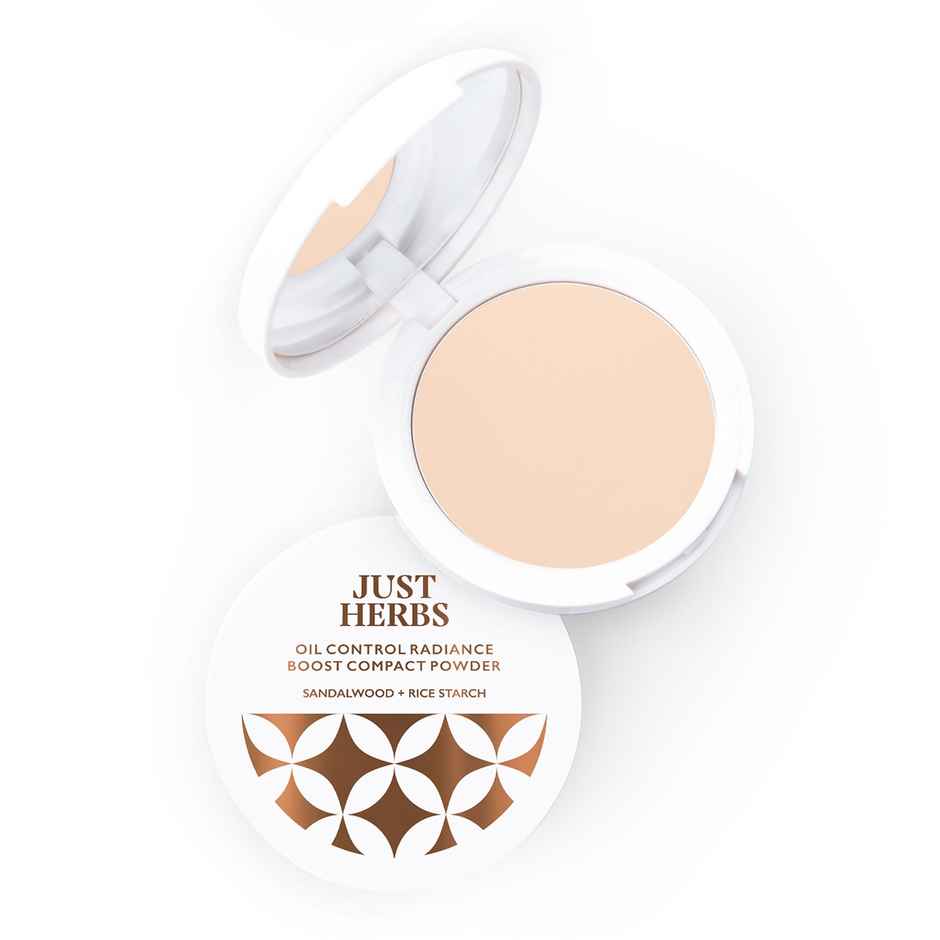 Justherbs Compact Powder - Ivory | Mattifies The Skin
