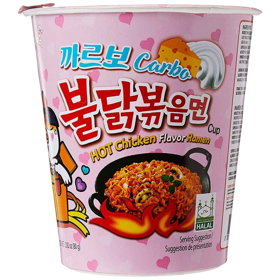 Samyang Carbonara Buldak Hot Chicken Flavor Ramen Cup Non-Veg