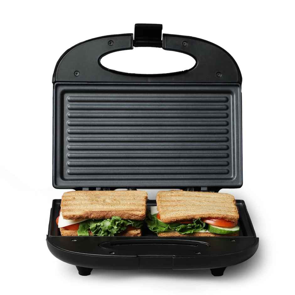 Prestige PGMFB 800 Watt Grill Sandwich Toaster with Fixed Grill Plates - Black