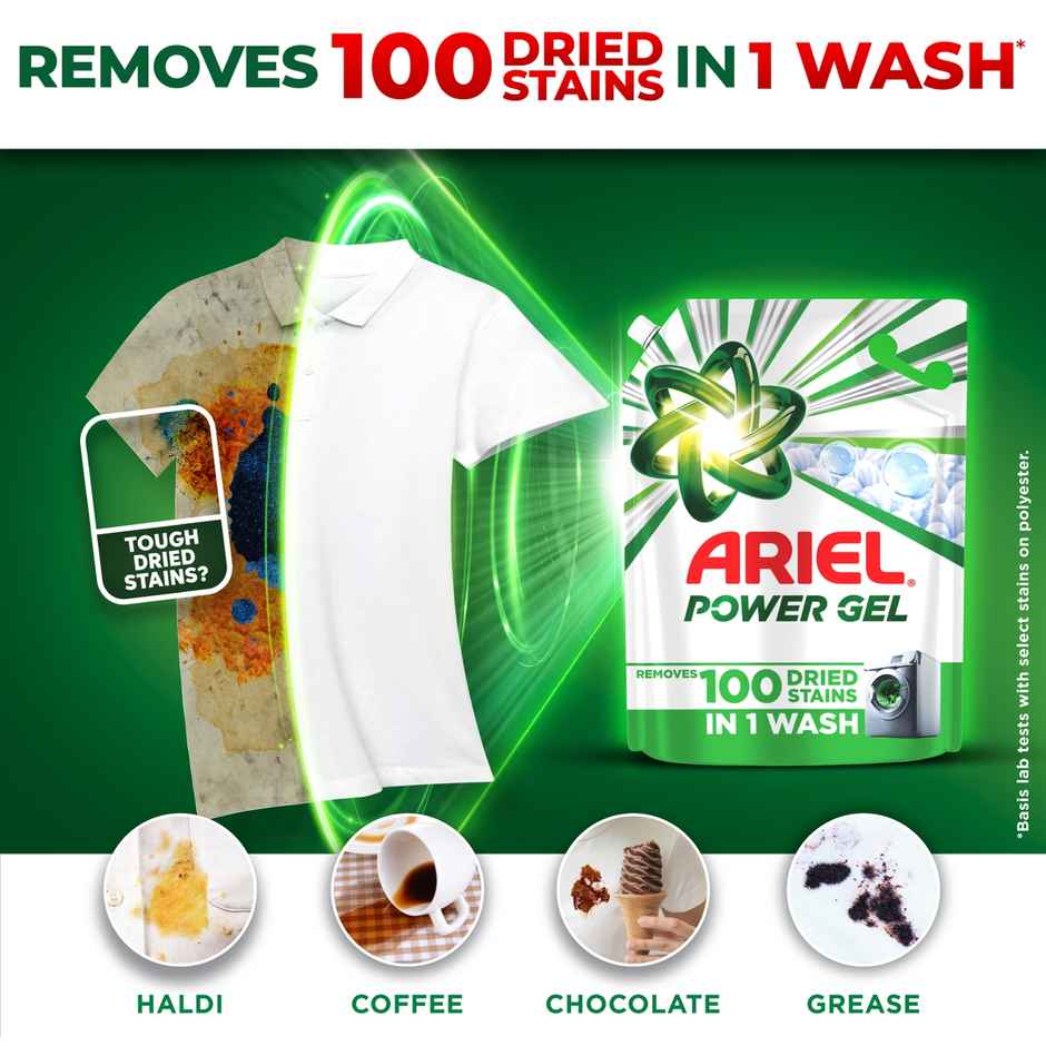   Ariel Power Gel Liquid Detergent for Front load washing machine Combo