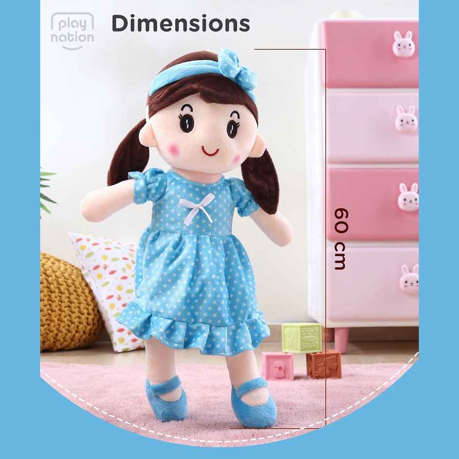 Play Nation Emma Candy Doll Blue - Height 45 cm