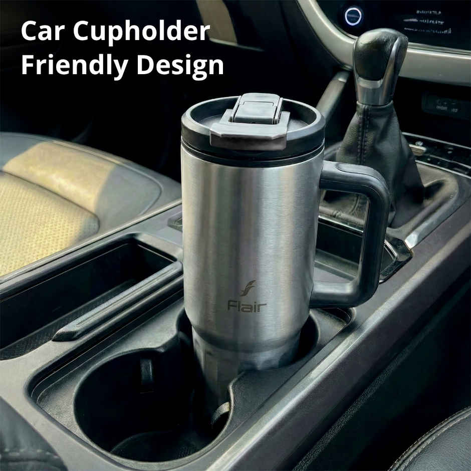 FLAIR Vogue Insulated Stainless Steel Tumbler with Lid | Grey - 750 ml