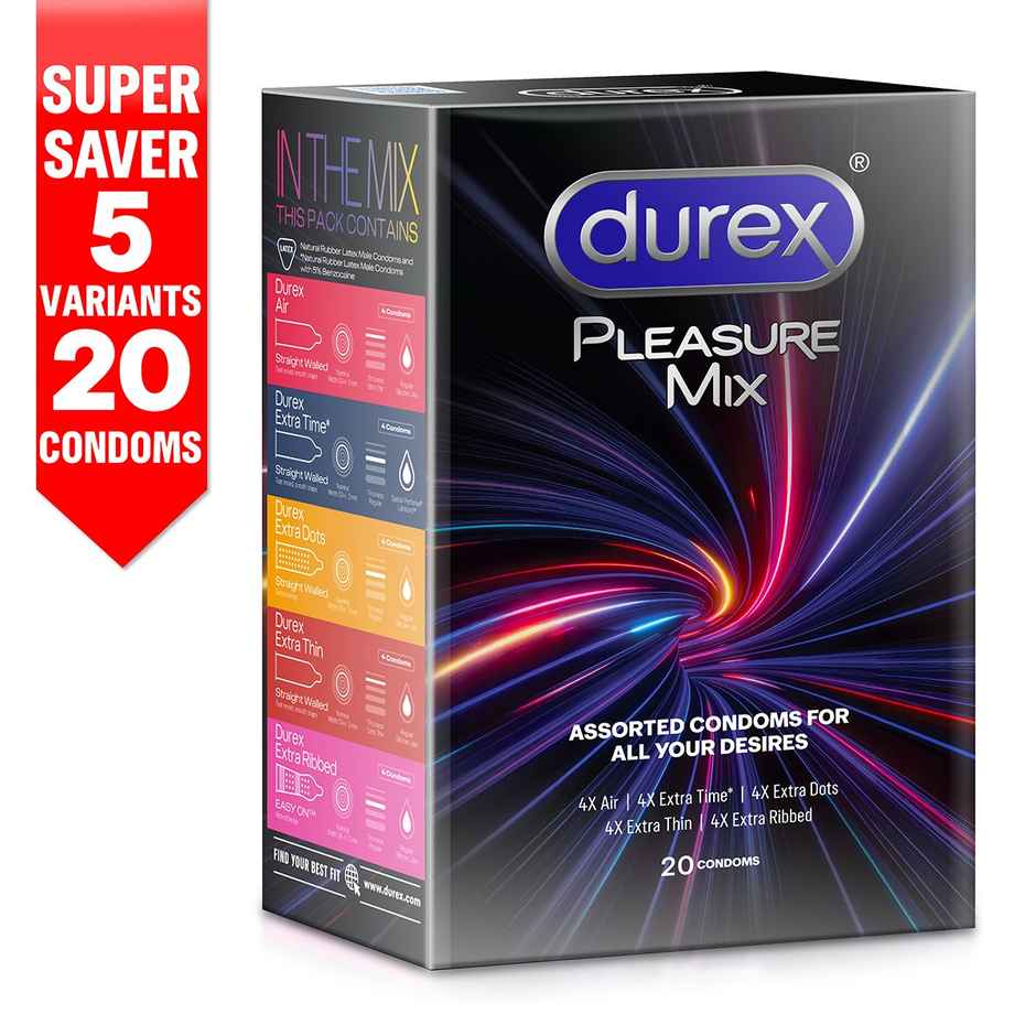 Durex 5 in 1 Pleasure Pack | Assorted Condoms