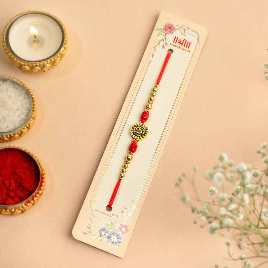 Rakhi for Brother | Om | Religious | Pack of 1 | Shree Rakhi
