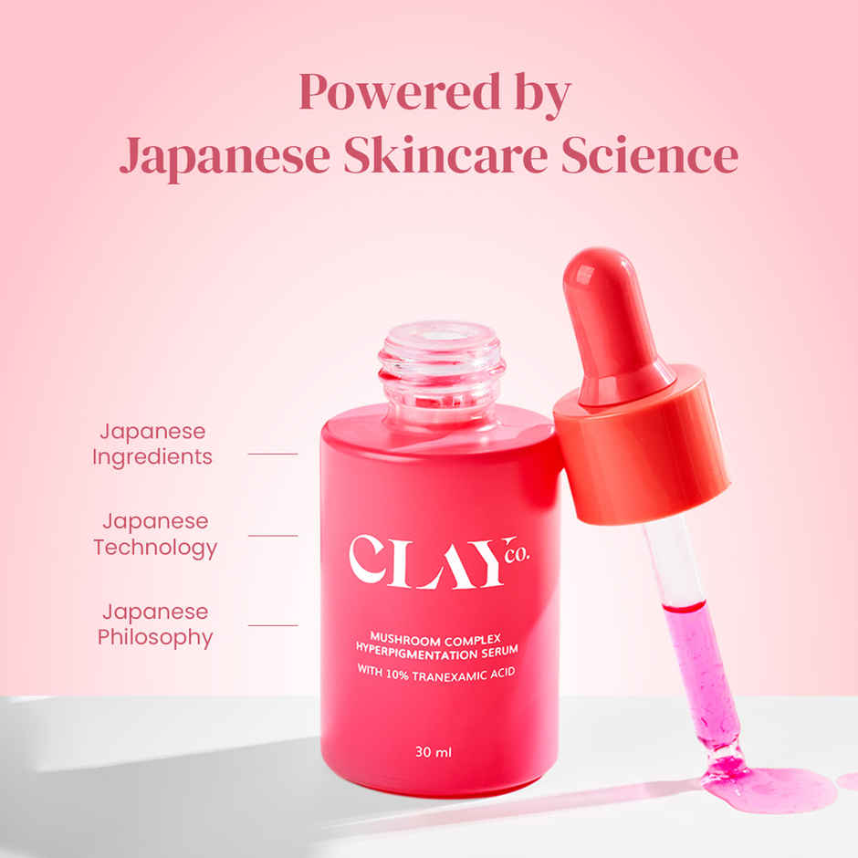 Clayco Hyperpigmentation Mushroom Complex Serum With 10% Tranexamic Acid and 10% Niacinamide