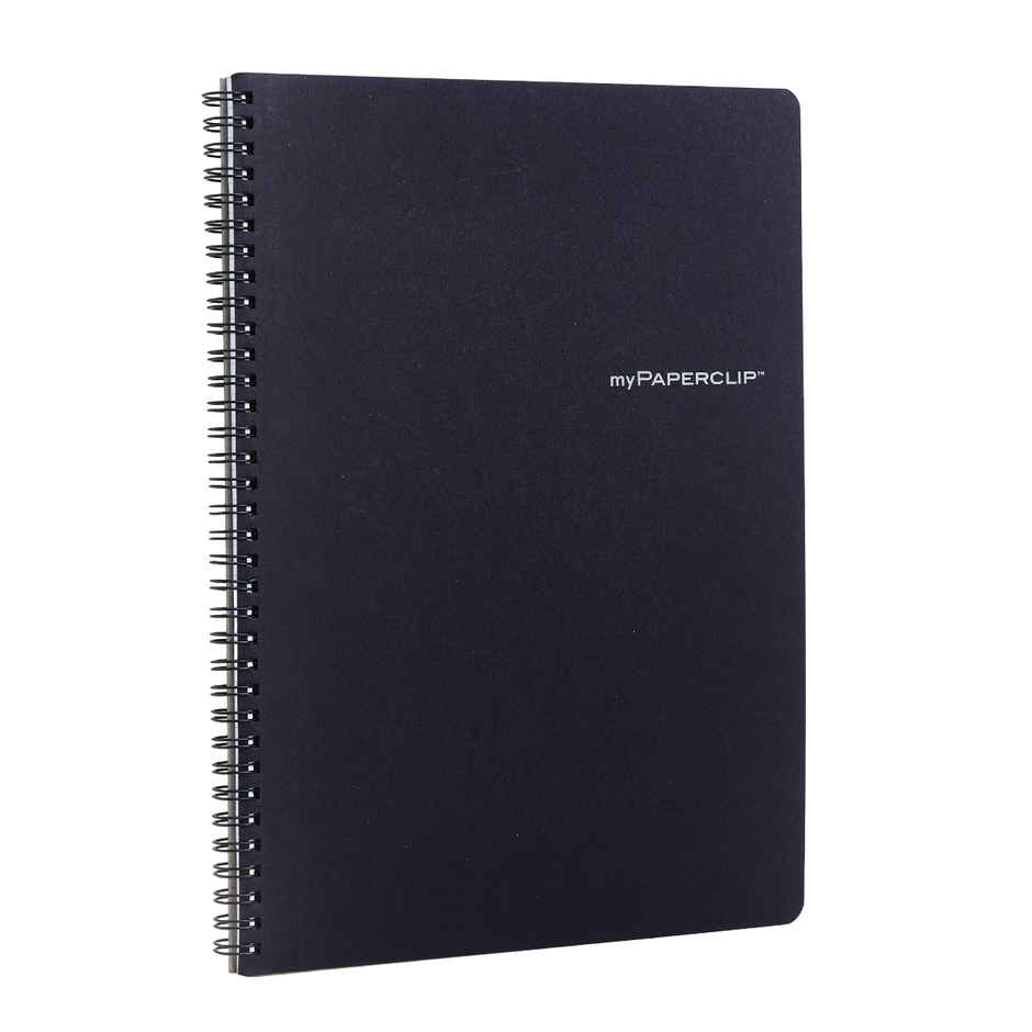myPAPERCLIP B5 Wiro Notebook | B5 Size | Black | Ruled Pages