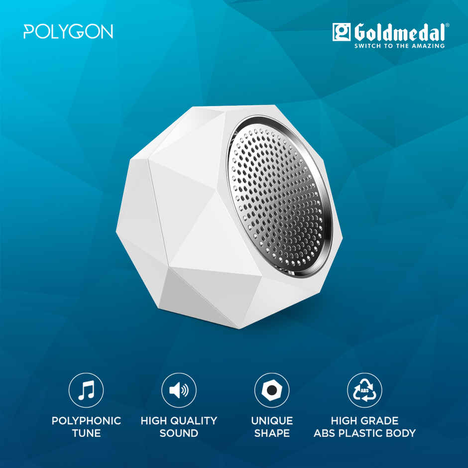 Goldmedal Polygon Door Bell | Wired Electric Door Chime | Calling Bell For Home | Door Bell for Office, School | Single Tone Door Bell
