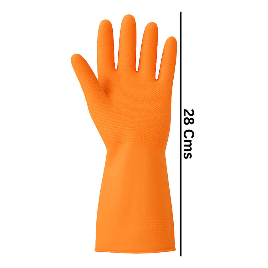 DALUCI Heavy Duty Reusable Household Hand Gloves 1 Pair (Colour May Vary)