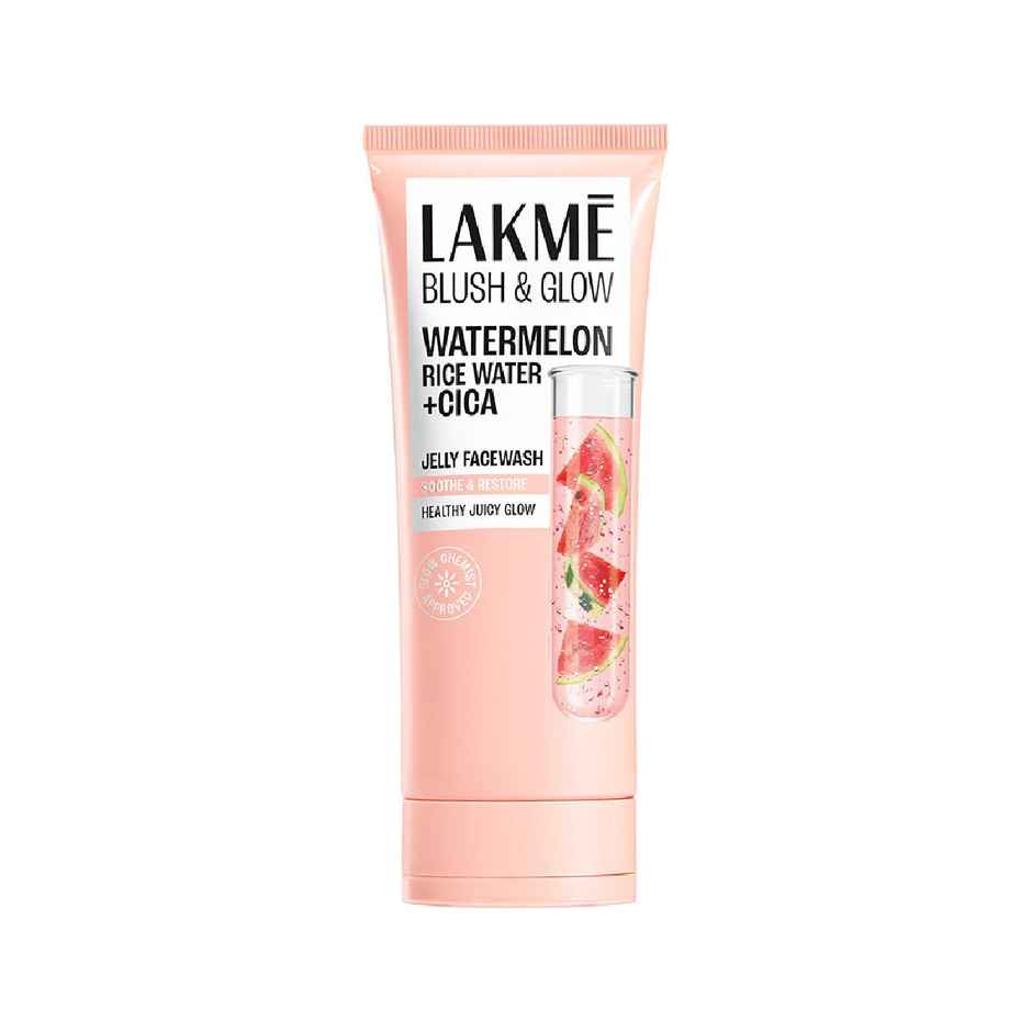 Lakme Blush & Glow Jelly Facewash | With Watermelon Rice Water | For Daily Use