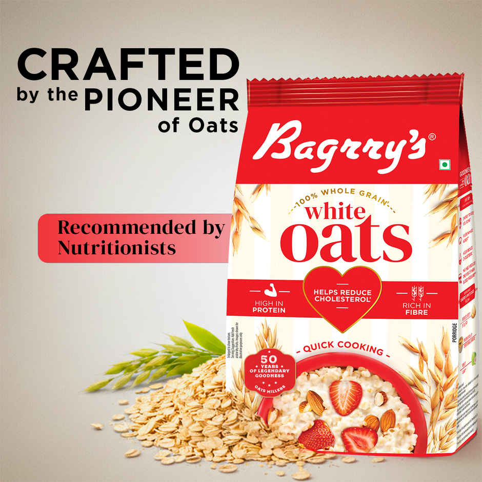 Bagrry's White Oats (Made From Pure Whole Grain)