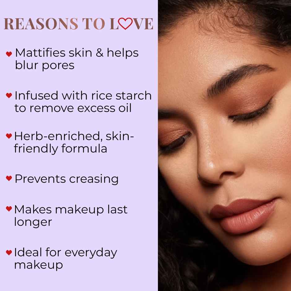 Just Herbs Pore Blurring Hd Makeup Banana Filter Setting Powder Mattifies Skin For Women Compact