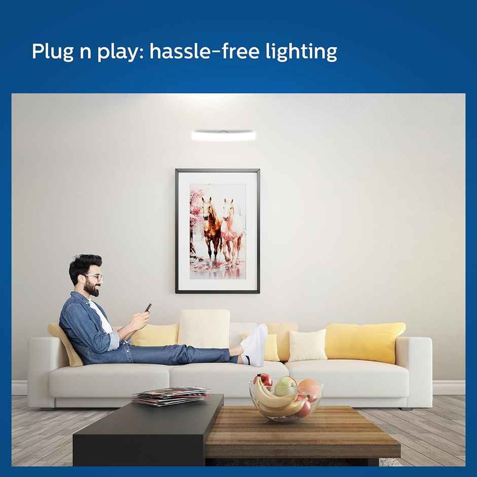 Philips Stellar Bright Curvy 14W Led Bulb Crystal White | B22 Base Holder