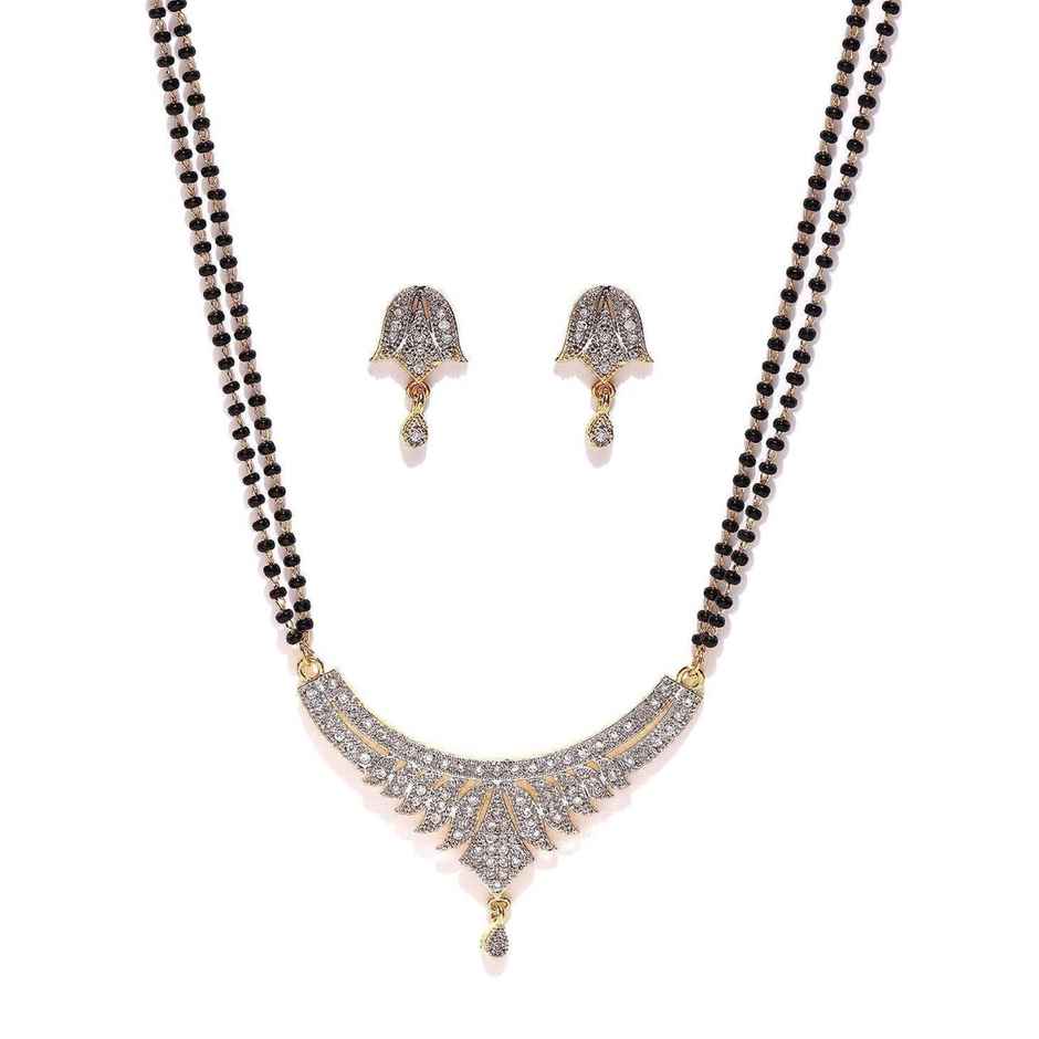 YouBella Latest Traditional Jewellery Gold Plated Mangalsutra for Women