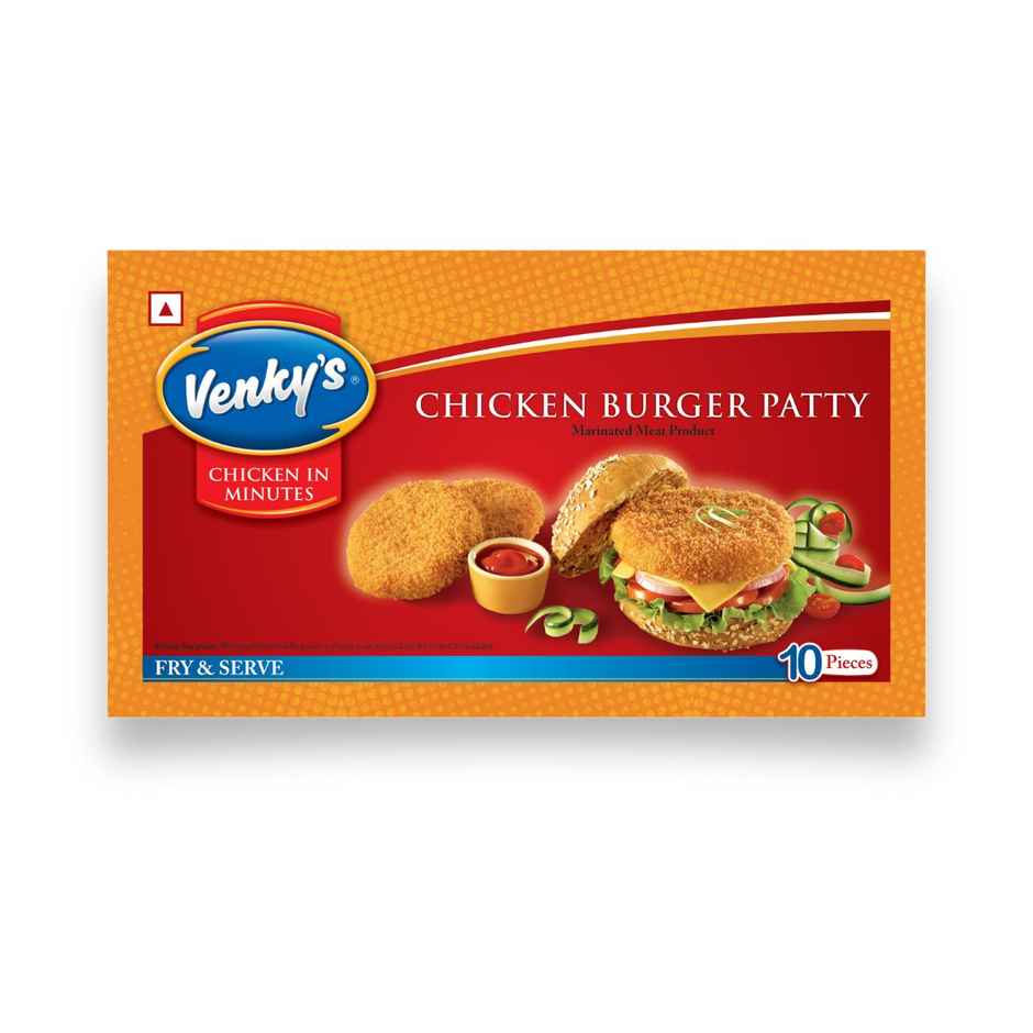 Venky'S Chicken Burger Patty(500gms) & Thums Up Soft Drink(750ml) Combo