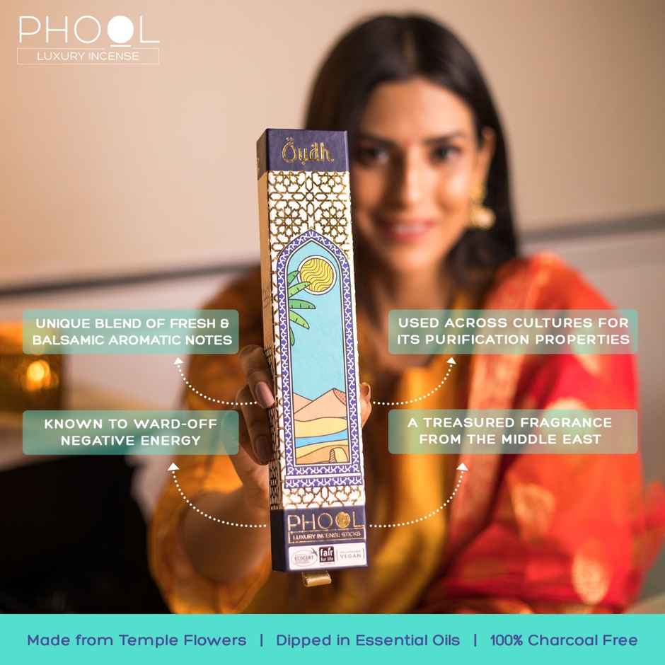 Oudh Agarbatti Natural Certified Incense Sticks | Phool