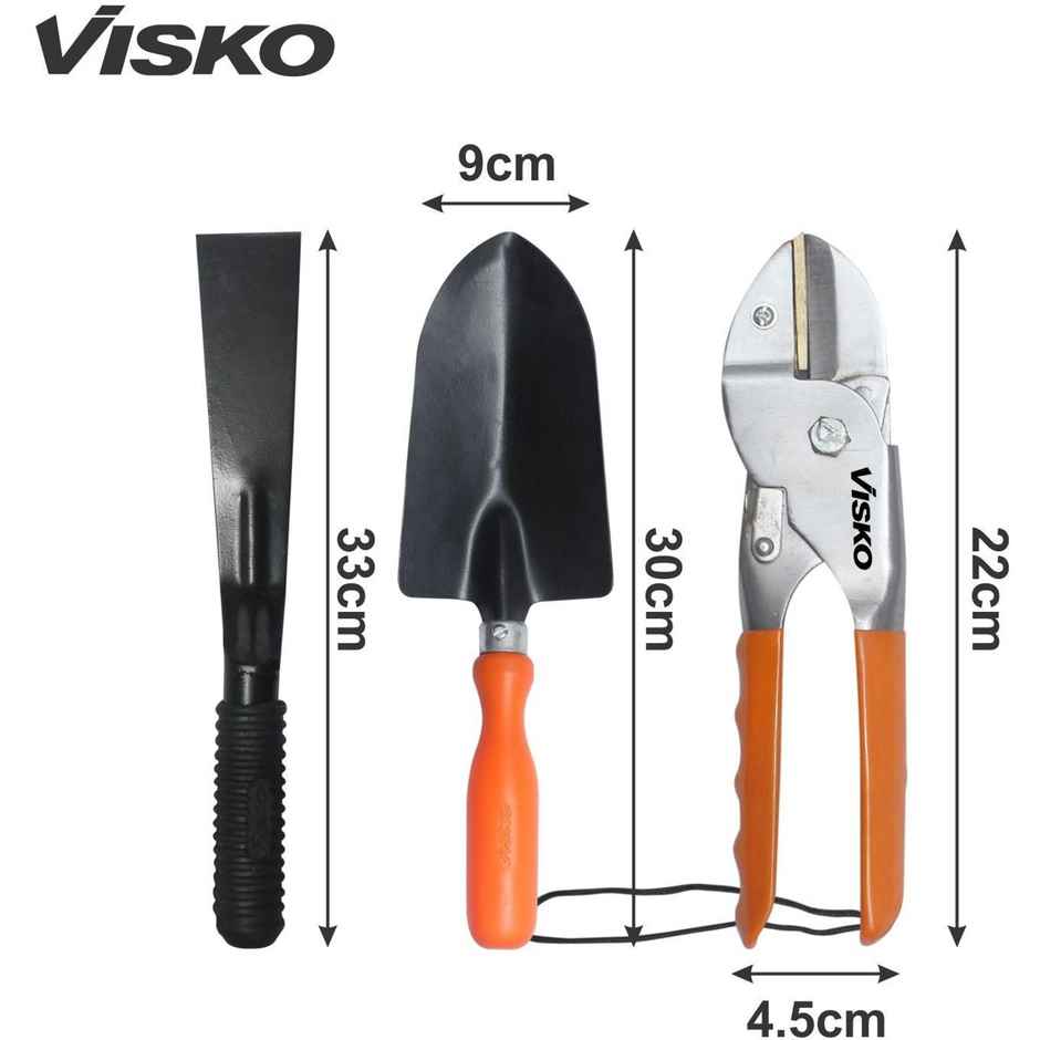Visko 530 Garden Tools | 3 pcs Set Garden Tool Kit Garden Tool Kit