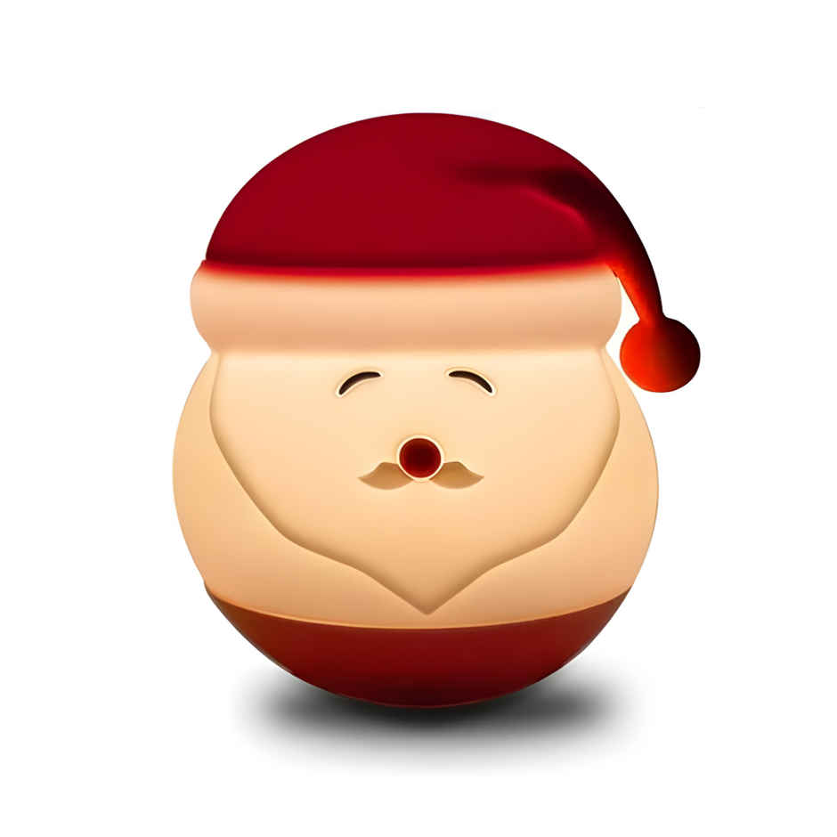 Desidiya Santa Silicone Night Lamp - Cute White Led Light For Kids,Bedroom Decor And Christmas Gift