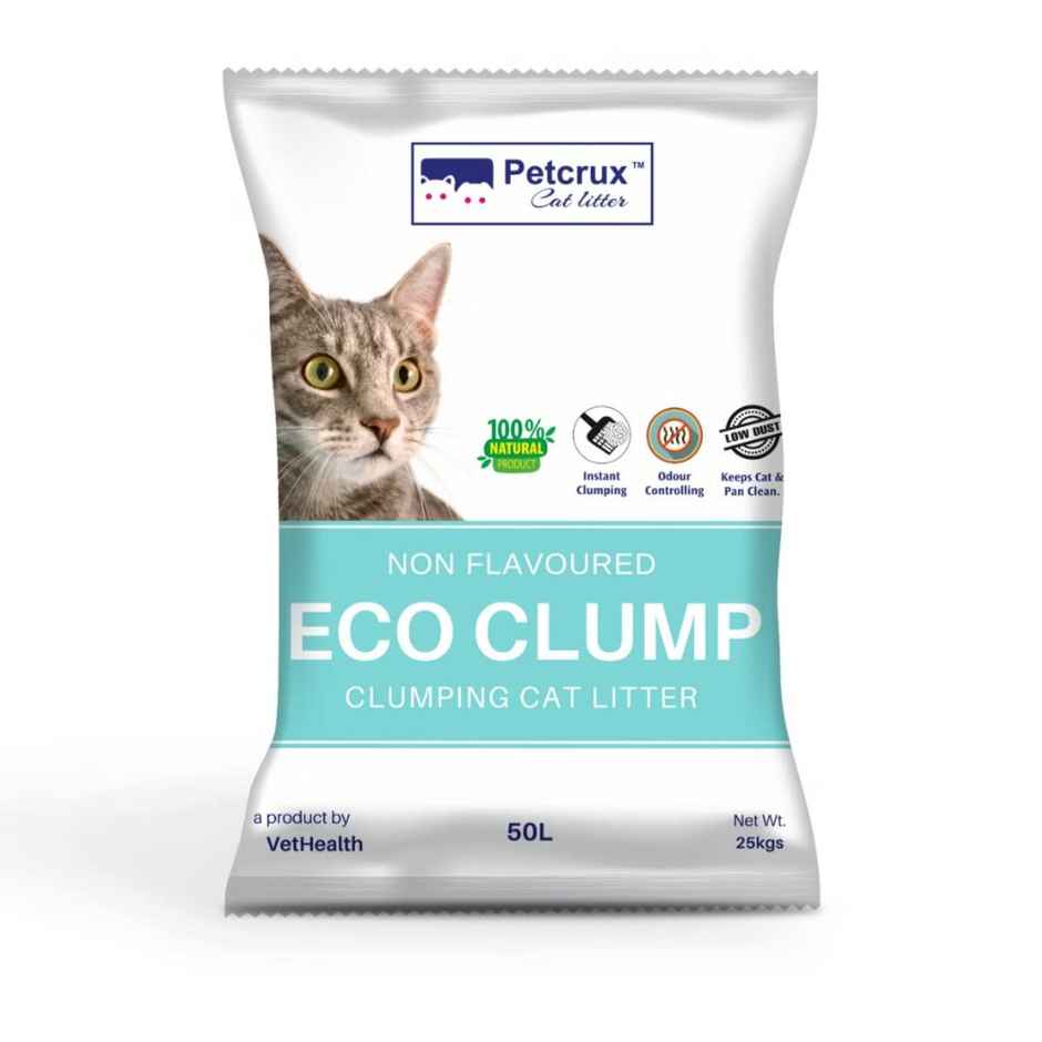 Petcrux Ecoclump Unscented Bentonite Cat Litter Combo