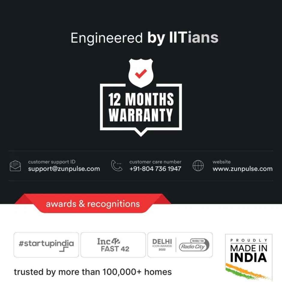 ZunVolt Power MG5 Mixer Grinder | 500 W | 2 Jars - White & Turquoise