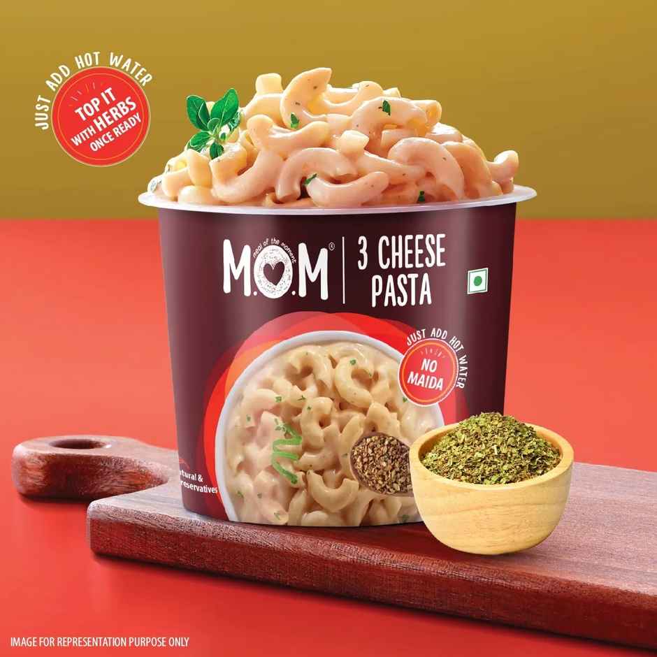 MOM 3 Cheese Instant Pasta | Quick Cook Pasta Combo