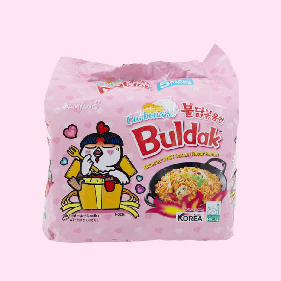 Samyang Buldak Carbonara Hot Chicken Flavor Ramen Non-Veg