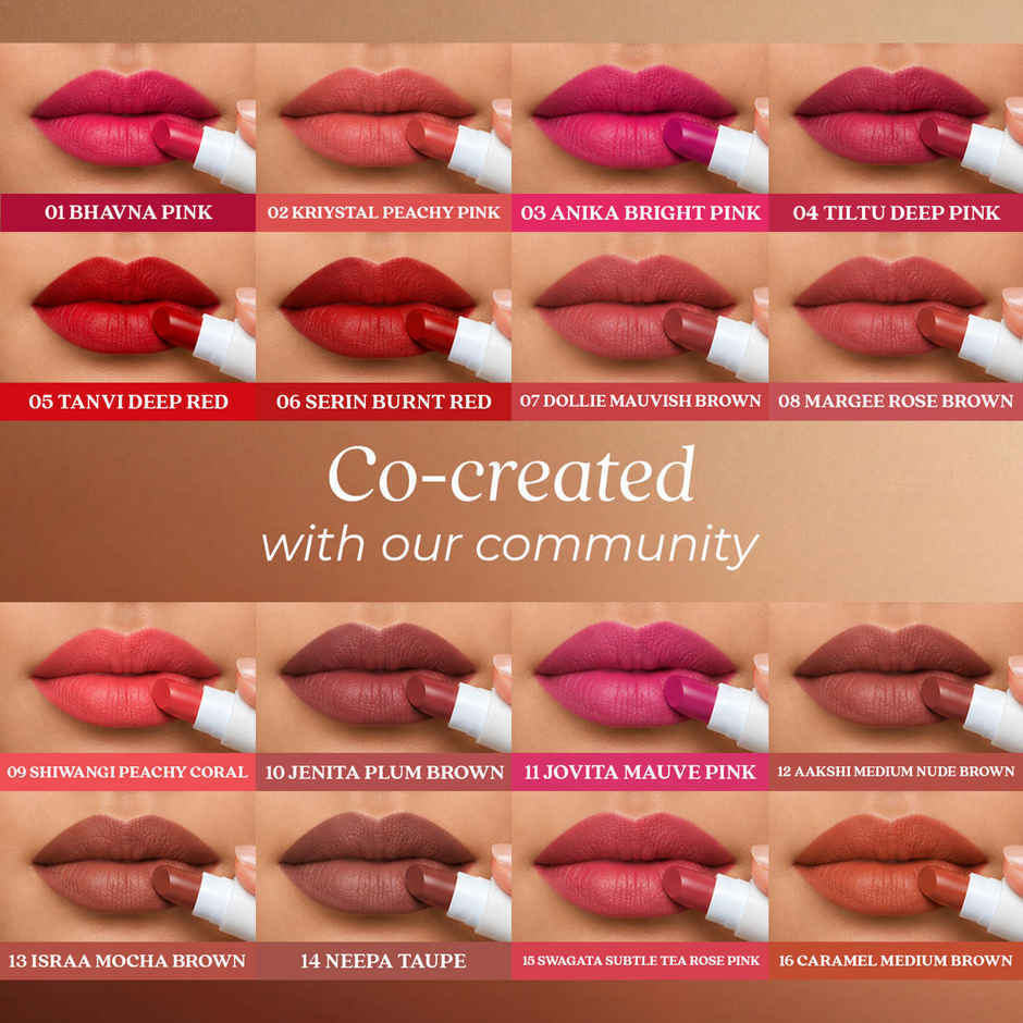 Just Herbs Ayurvedic Lipstick Micro-Mini Trial Kit | Multicolor