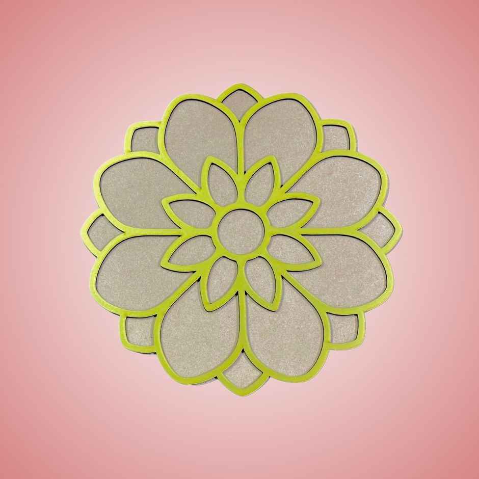 Rangoli Stencil | Multicolor | 6 x 6 Inch | DiaCraft