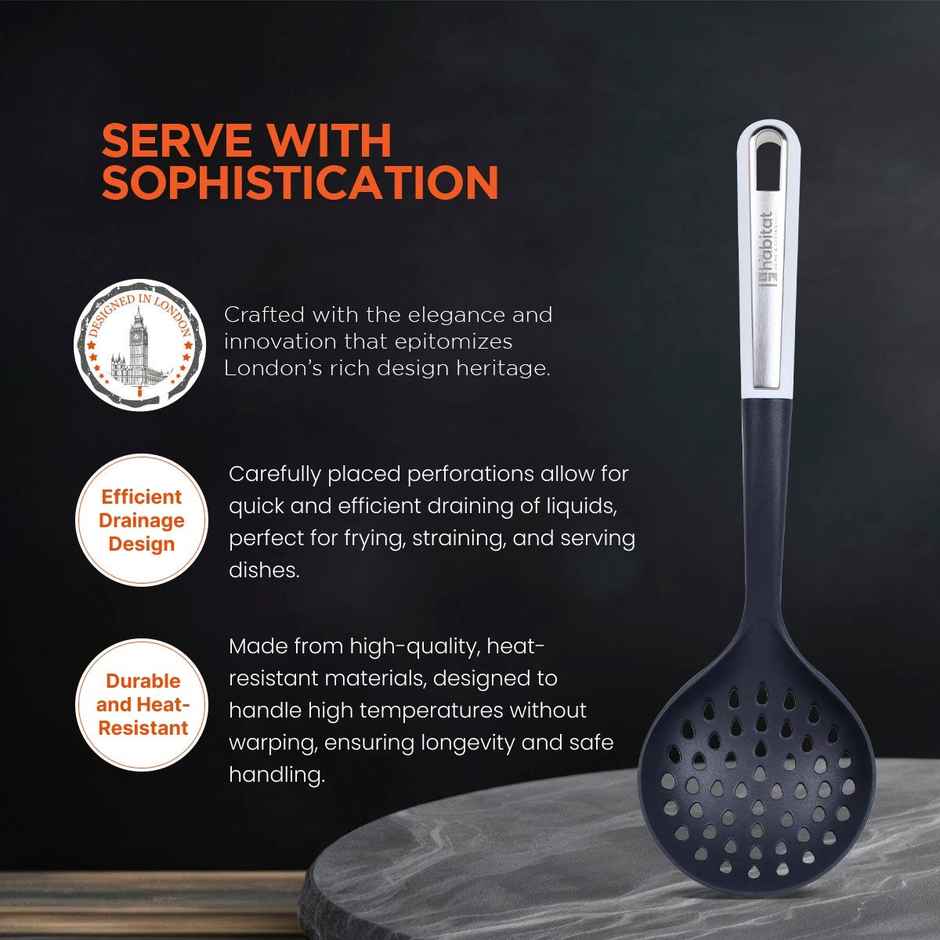 Habitat Premium Nylon Skimmer | Perfect Elegant Functionality | Hanging Loop | Dish Washer Safe