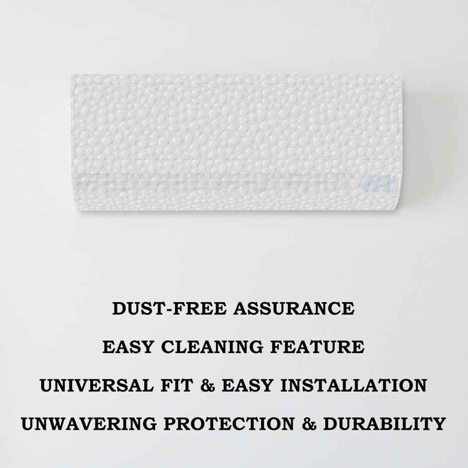 Kuber Industries AC Cover | PVC Stone Design AC Cover | AC Cover for Indoor