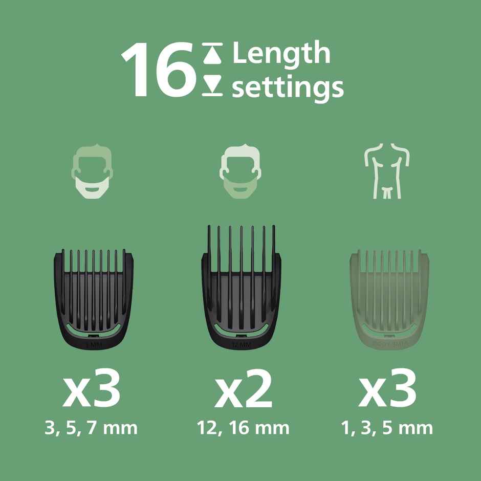 Philips AllinOne Trimmer 7000 Series 13in1 with BeardSense & Premium Precision Comb MG7922/15