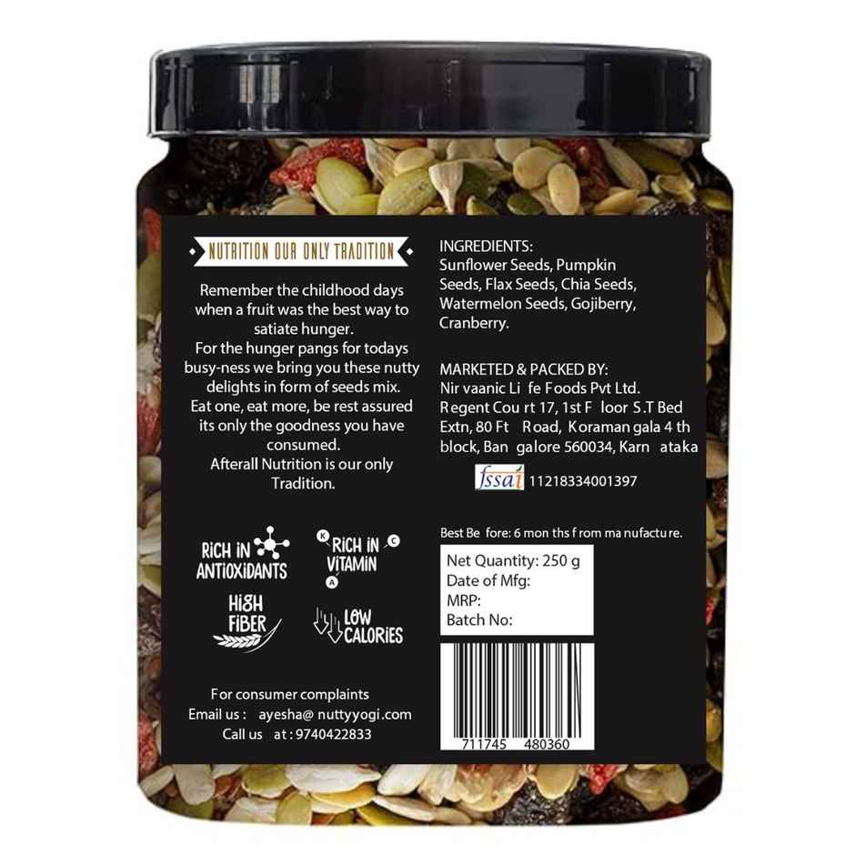 Nutty Yogi Keto Antioxidant Super Seeds Mix