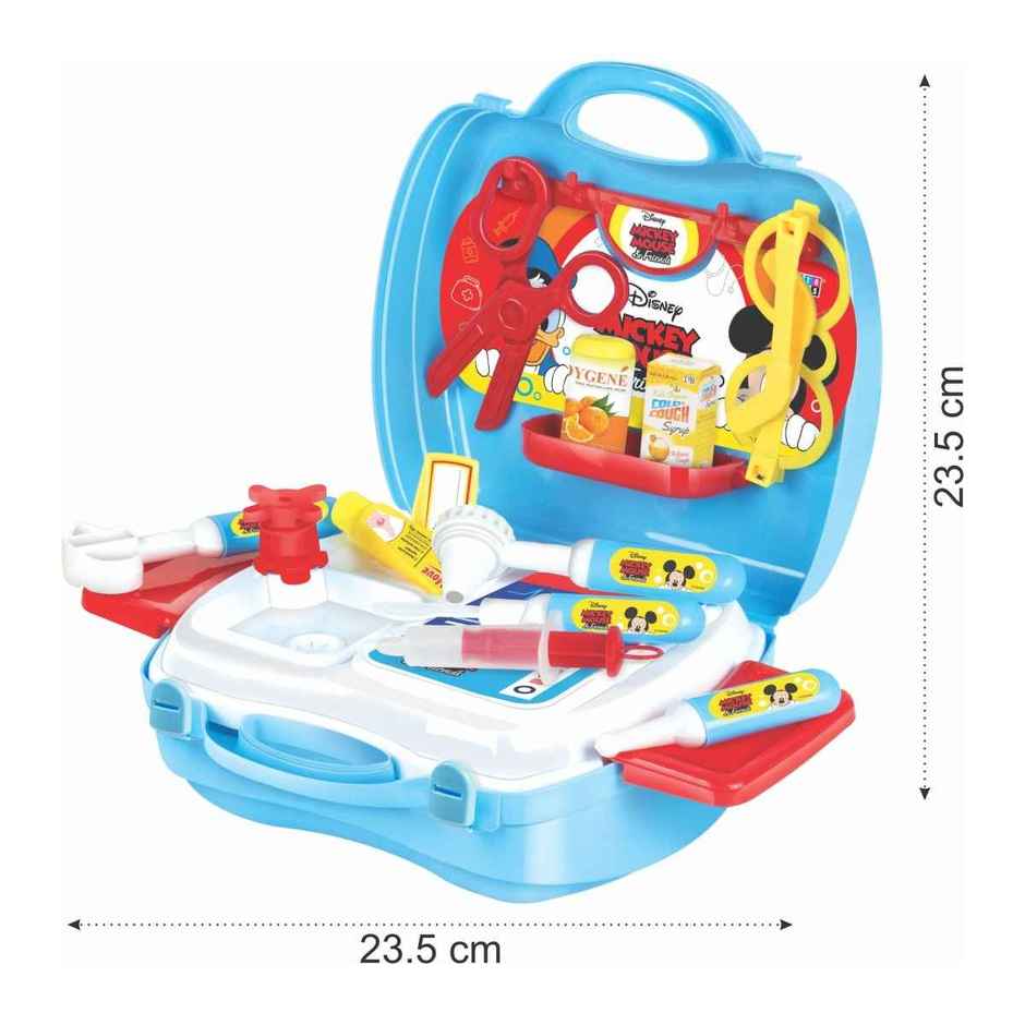 Itoys Suitcase Doctor Play Set- Mickey Mouse | 21 Pcs | Assorted