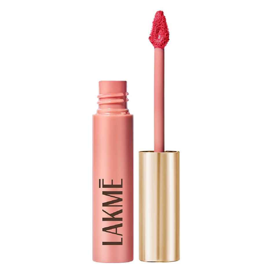 Lakme Double Duty Lip & Cheek Mousse Matte Lipstick & Soft Blush, Plum Feather