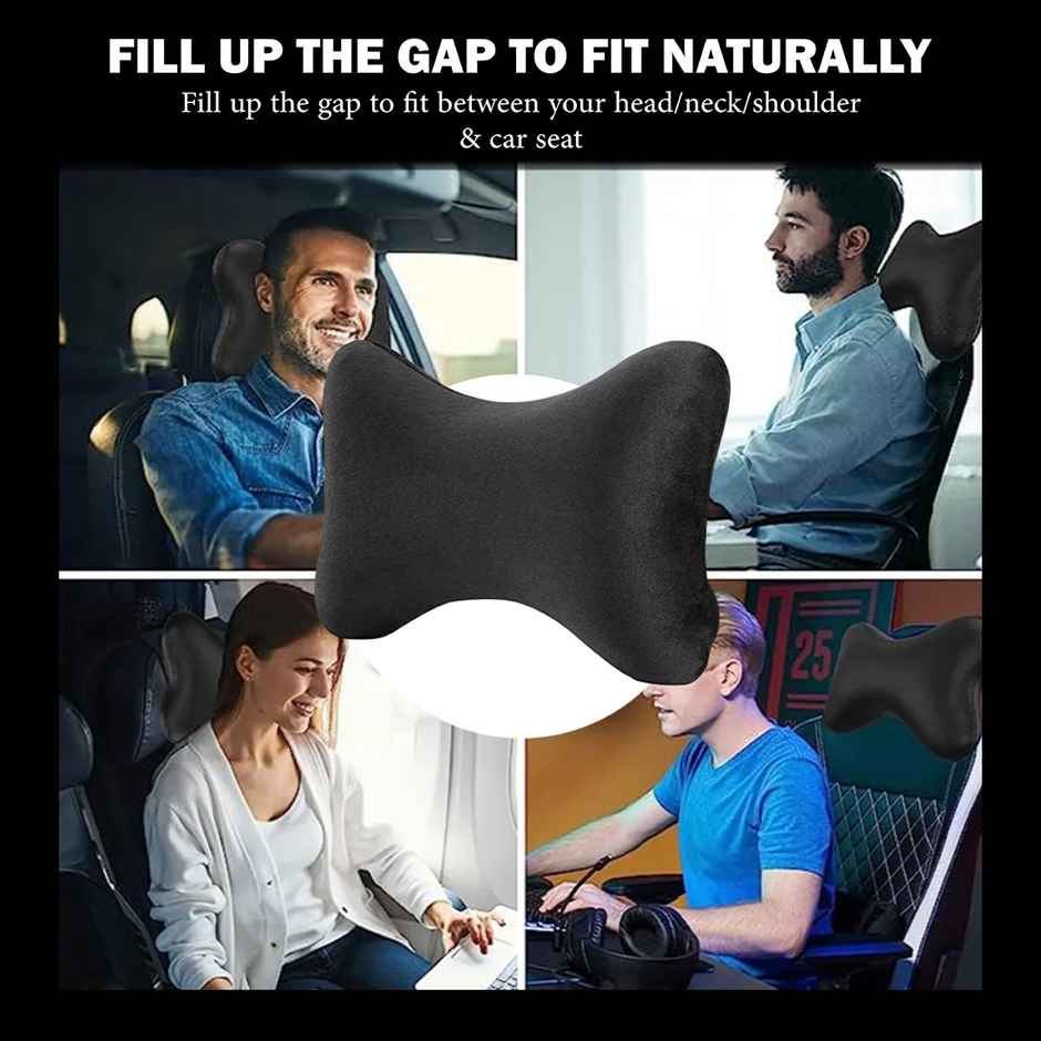 Crab Bone-Shaped Neck Rest Pillow | Memory Foam Cushion for Ultimate Comfort & Posture Support