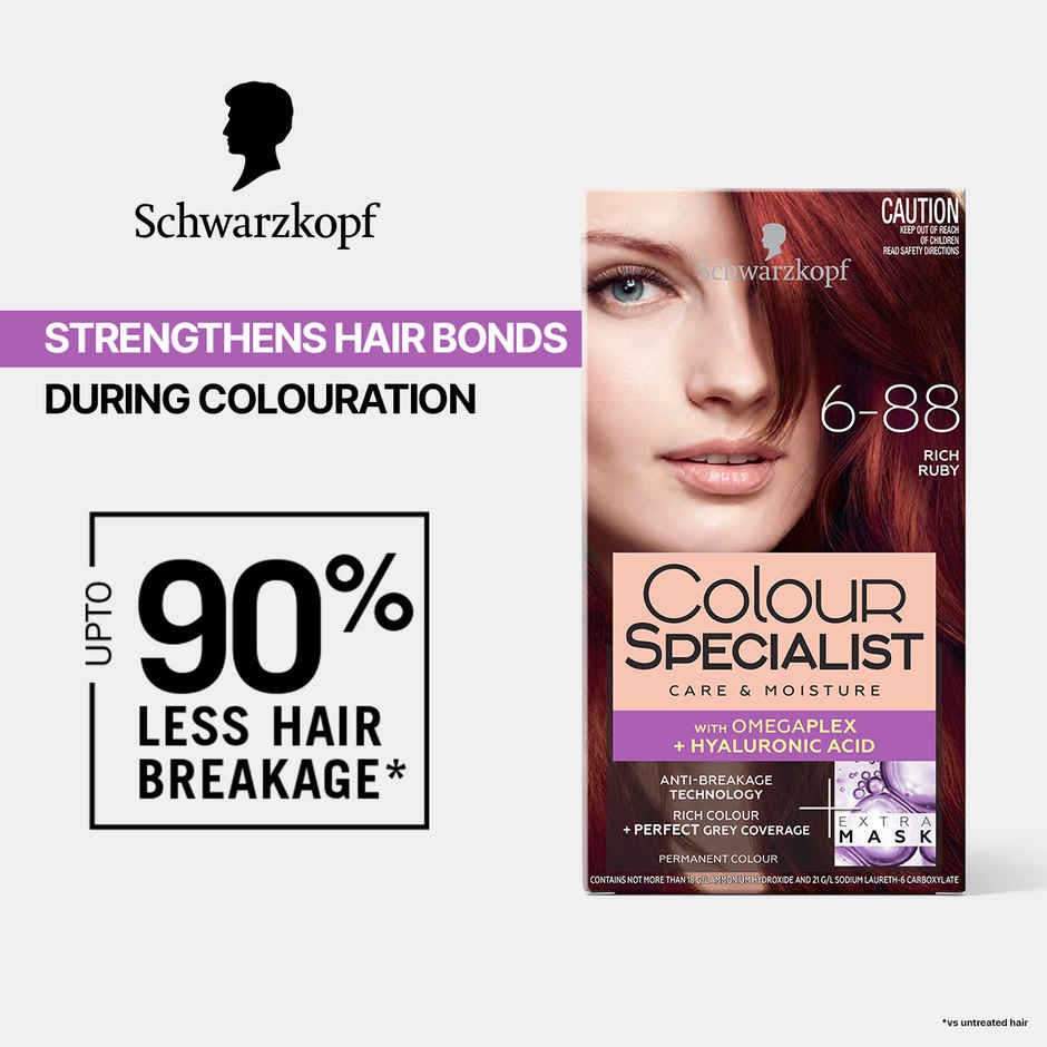 Schwarzkopf Colour Specialist Permanent Hair Colour 6-88 Rich Ruby