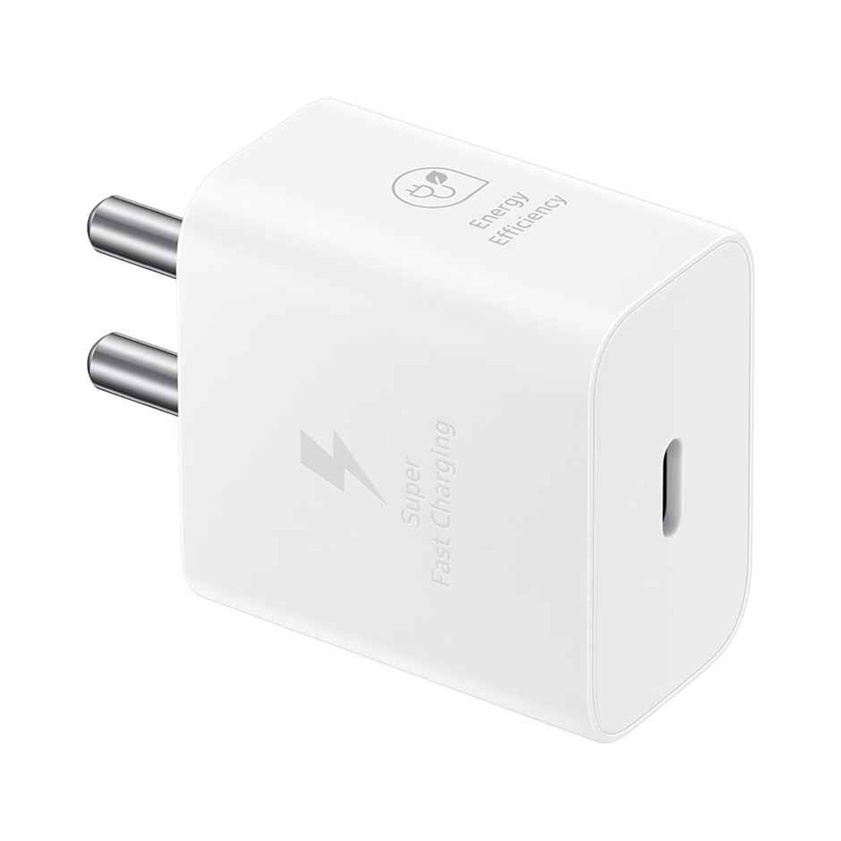 Samsung Original 25W Type C Power Adaptor | Super Fast Charge 3.0 Charger | White